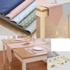 However hard you clean the dining table, it would still feel cluttered if it is not organized right. Dragon Sonic Table Decorated Cloth Strip Simple Coffee Table Flag Table Mats Pink