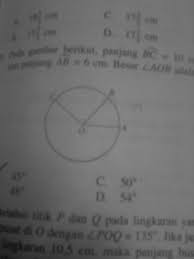 Pada gambar diatas panjang busur ab = 60 cm dan panjang busur bc = 45 cm besar sudut aob adalah. Panjang Busur Bc 10 Cm Panjang Busur Ab 6 Cm Jika Besar Sudut Boc Adalah 90 Derajat Maka Besar Brainly Co Id