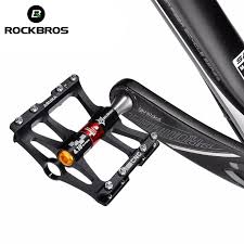 Rockbros 4 Bearings Bicycle Pedal Anti Slip Ultralight Cnc Mtb Mountain Bike Pedal Sealed Bearing Pedals Bicycle A Bike Pedals Mtb Bike Mountain Cycling Pedals