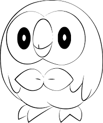 Pokemon Rowlet Coloring Page Pokemon Rowlet Anime Pokemon Coloring Pokemon Coloring Pages Pokemon Drawings