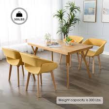 Add chic seating to your space with modern chairs. Buy Ivinta Modern Dining Room Chair Set Of 2 For Kitchen Mid Century Upholstered Fabric Accent Chair With Solid Wood Legs Online In Vietnam B07zwn3psd