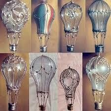 Re Purpose Lightbulbs Into Hot Air Balloon Ornaments These Are So Pretty Epi Click Image To Find Diy Hot Air Balloons Steampunk Crafts Light Bulb Crafts