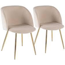 Fran Gold Metal And Cream Velvet Dining Chairs Set Of 2 60g33 Lamps Plus Upholstered Dining Chairs Dining Chairs Velvet Dining Chairs