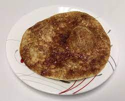 Two Minute Microwave Elephant Ear In Dianes Kitchen Elephant Ears Recipe Crispy Treats Quick Desserts