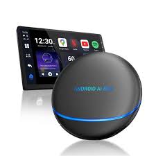 Aimoon Navy Blue Mini Wireless CarPlay and Android Auto Adapter