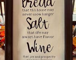 Housewarming wine grab these adorable free printable card gift tags bottle labels perfect for bread salt baskets. Printable New Home Blessing Bread Salt Wine Poem Its A Etsy House Warming Gift Diy House Blessing Housewarming Gift Baskets