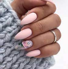 J lo with exquisite almond shaped nails in rose gold. 60 Cute Winter Nails Designs To Inspire Your Winter Mood Almond Nails Designs Cute Acrylic Nails Best Acrylic Nails