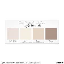 Light Neutrals Color Palette Swatch Card Zazzle Com Beige Color Palette Neutral Colour Palette Pantone Colour Palettes