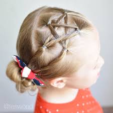 Fourth Of July Star Hairstyle Teswood Crazy Hair Days Little Girl Hairstyles Kids Hairstyles