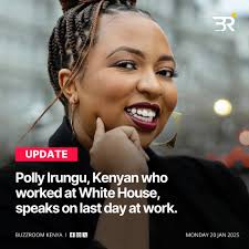 Polly Irungu, a Kenyan who has been an official staff member at the White  House during the entire Biden-Harris administration, speaks