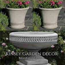 X large ceramic pot 13 black with plant stand walnut color extra large planter by upshining (1) $134. Kinsey Garden Decor Elegant Chatham Bowl Extra Large Urn Planters Set Cast Stone Concrete Cement Flower Pots Outdoor Urn Planters Garden Decor