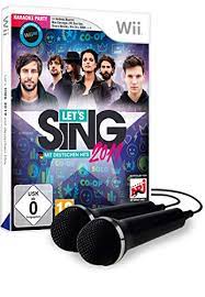 Let's sing 2021 est un jeu de karaoké et de chant comportant 40 titres, dont 20 chansons françaises et 20. Let S Sing 2019 Mit Deutschen Hits 2 Mics Wii Amazon De Games