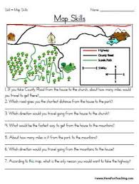 Education World Map Skills Worksheet Map Skills Map Skills Worksheets Social Studies Worksheets