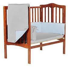 Amazon Com Baby Dollbedding Solid Reversible Cradle Bedding Set Grey Blue Baby
