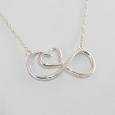 Infinity Sign With Heart Necklace 925 Sterling Silver Forever Love Gift New Ebay In 2021 Heart Jewelry Gold Triangle Necklace Silver