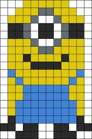 Minion 1 Kandi Pattern Perler Bead Patterns Hama Beads Patterns Perler Beads