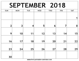 September 2018 Printable Calendar Monthly Calendar Printable Printable Blank Calendar Printable Calendar July
