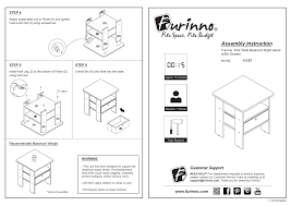End table bedroom night stand w/bin drawer. Furinno 11157lbl Lbl Installation Guide Manualzz