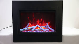 The ascent™ electric fireplace is an easy to use electric fireplace unit that can simply be plugged in and turned on. Amantii Trd 33 Electric Fireplace Traditional Style Electric Fireplace Youtube