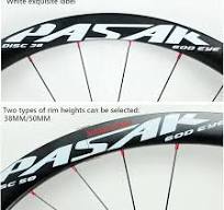 4 Cerchi Set Ruote In Carbonio Per Bici Da Strada - 700C, Profilo 50mm, Cerchio Clincher 25mm, Mozzi Per 8-11 Velocità Ruote Carbonio Rim Brake