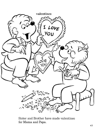 School's out for summer, so keep kids of all ages busy with summer coloring sheets. Berenstain Bears With Valentine Coloring Page Free Printable Coloring Pages For Kids