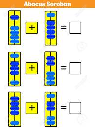 Addition subtraction addition/subtraction minimum number of digits: Abacus Soroban Kids Learn Numbers With Abacus Math Worksheet Stock Photo Picture And Royalty Free Image Image 112392187