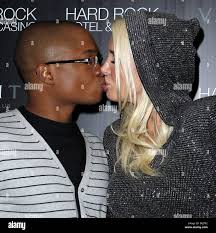 Sam Jones III and Karissa Shannon The Shannon twins celebrate their 21st  Birthday Vanity club the Hard Rock Hotel & Casino Las Stock Photo