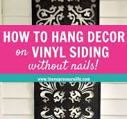 How to Hang Things on Vinyl Siding Without Damaging Your Home