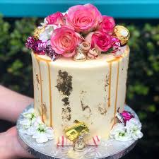 Burgundy wedding cake decoration cake arrangement topper artificial flowers wedding decor flowers cream wedding floral cake topper. Store Fresh Flower Cakes The Girl On The Swing