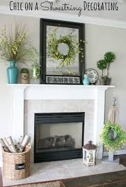 Summer Mantel Featuring Turquoise Yellow And Green Fireplace Mantle Decor Fireplace Mantel Decor Home Decor
