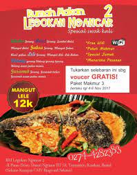 Flyer Rumah Makan Makanan Manis Gabus