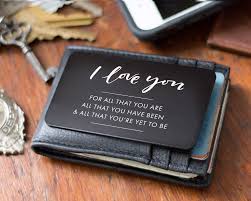 Karaoke machines are a great way for him to unwind with friends after a long week at work. Amazon Com Anniversary Gift Idea For Men Boyfriend Husband Engraved Wallet Card Note For His Wallet Perfect Long Distance Relationship Gift Just Because I Love You Note Valentines Day Card Handmade