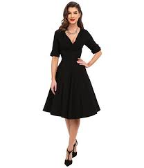 Unique Vintage 3 4 Sleeve Delores Swing Dress Zappos Com Free Shipping Both Ways Swing Dress Cocktail Dresses Australia Dresses