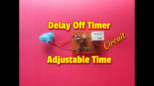 The time delay relay circuit described here is intended for this purpose. How To Make Delay Off Timer Circuit With Adjustable Time Function Simple Timer Circuit Using 555 Ic Youtube