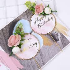 Birthday wishes for her happy birthday for him birthday cake with photo beautiful birthday cakes cool birthday you will get happy birthday cards, cakes, and frames here. Buy Happy Birthday Letter Cake Topper Artificial Flower Cake Decoration Diy Cake Accessorries At Affordable Prices Free Shipping Real Reviews With Photos Joom