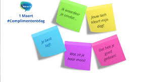 Composé de compliment et de dag « jour ». 1 Maart Is Nationale Complimentendag Spreek Eens Uit Wat Goed Gaat Een Compliment En Wat Nu Blog