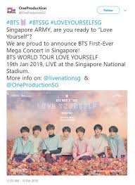 Blλɔkpiиk in malaysia area to the blinks. Bts Umumkan Konsert Love Yourself Tour Di Singapura Bagaimana Pula Malaysia Remaja