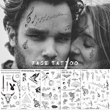 Maybe you would like to learn more about one of these? Temporare Gesicht Tattoos Musik Symbole Tattoo Neck Gesicht Hand Aufkleber Tattoo Geometrische Buchstaben Tatoos Handgelenk Korper Kunst Fur Jungen Manner Temporary Tattoos Aliexpress