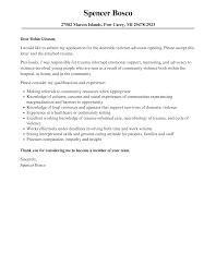Domestic Violence Advocate Cover Letter | Velvet Jobs