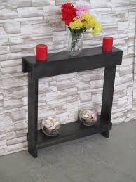 Small Accent Table Skinny Side Table Narrow End Table Nightstand Entryway Table Wood Table Small Accent Tables Small Entryway Table Teal Living Room Decor
