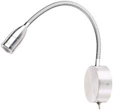 Lunartec Schwanenhals Lampe Led Bett Lese Leuchte Mit Schwanenhals Wandmontage 3 W Warmweiss Leselampe Schwanenhals Wandmontage Led Schwan Wand