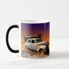 Rustic Vintage Car And Garage Magic Mug Zazzle Com Mugs Classic Gifts Vintage Cars