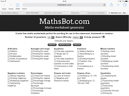 Http Mathsbot Com Free Math Worksheets Free Math Math Resources