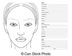 Face Chart Makeup Artis Blank Face Charts