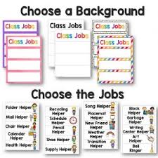 Classroom Jobs Helper Chart And Ideas Preschool Inspirations