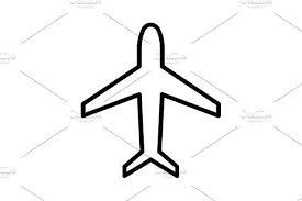 Plane Line Icon Vector Illustration Line Icon Plane Icon Vector Illustration