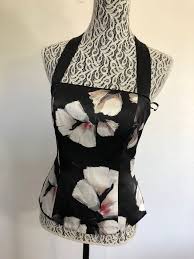 Black And White Floral Corset Pin On White House Black Market