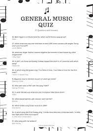 Did you know these fun facts and interesting bits of information? Music Trivia Quiz 37 Fun Questions And Answers For All Ages