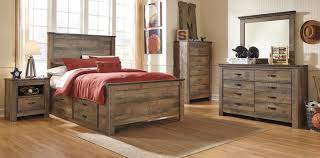 Reylow 5pc queen non storage bookcase bedroom set. Ashley Furniture Trinell Bedroom Collection