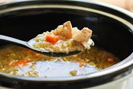 If it doesn't cover the chicken, you may add a little bit of water. Crock Pot Chicken And Rice Soup The Roasted Root